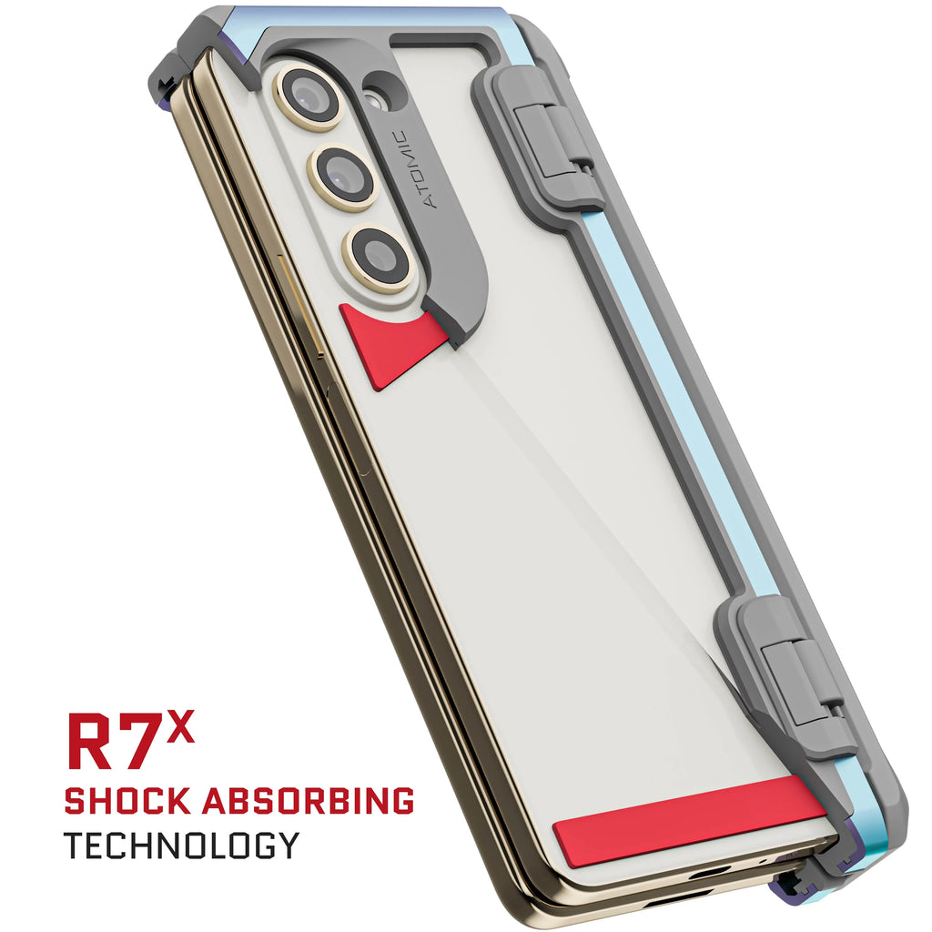 Fold Phone Atomic Galaxy Ghostek Metal Cover Slim (Prismatic) Z 5 Clear Aluminum Case