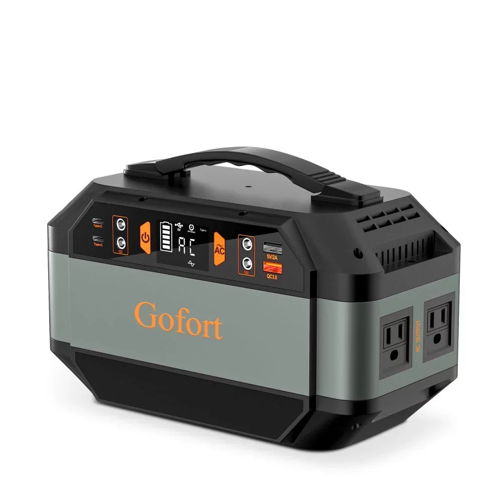 2X Outlets Emergency 299Wh Station, Portable Camping, 110V DC Power USB Backup Generator for and RV 4X AC Supply 12V Power Outlets, Home CPAP, 4X Solar Travel, exterior Outlets Power 330W with