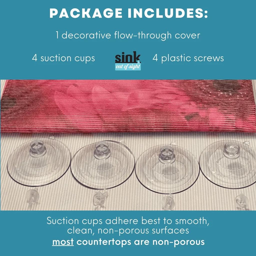 Kitchen Liquids Décor Sink Through Home dimension: SK2-CD Double Sizes. Sink Debris 39.5" Cheerful and Design: Pass Sight- Sink x 2 Out Daisies Cover, Cover, Hot/Cold 20" of Adjustable