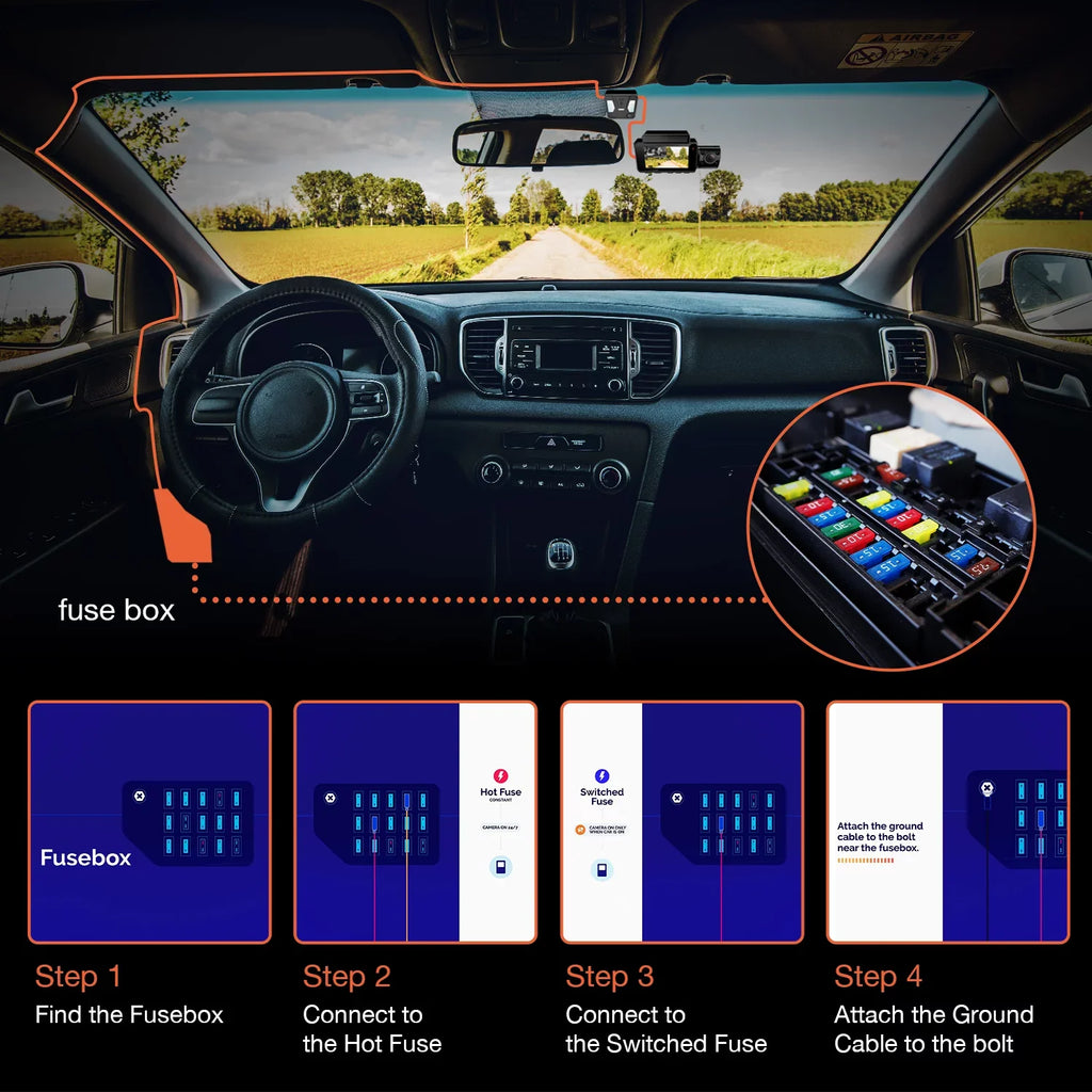 Models Mini-USB All for Hardwire Dash Cam Intelligent Rexing Rexing Kit Port