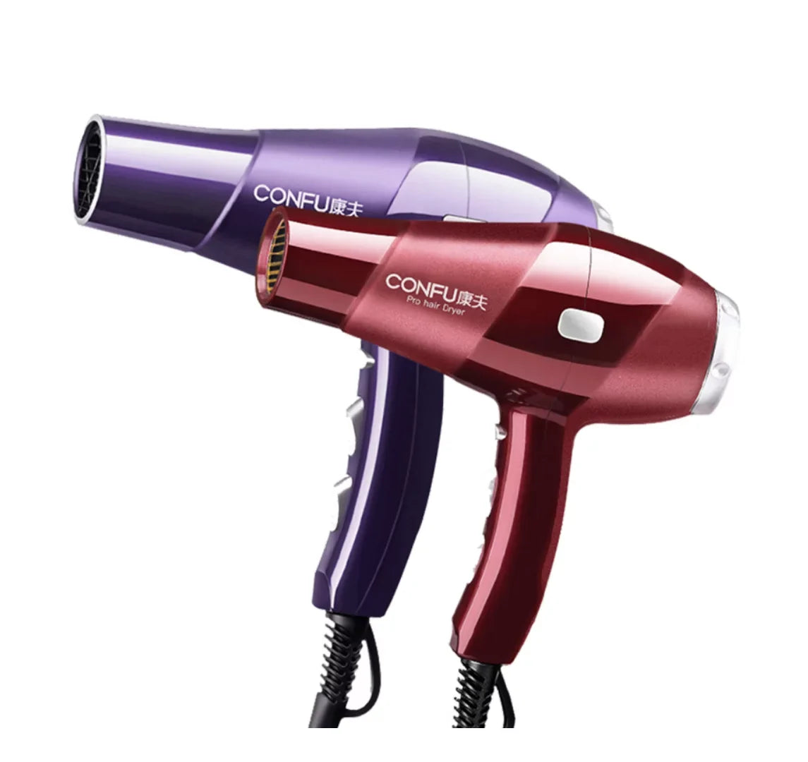 cold Hair Shot Shinier for Dryer, Settings, for and Concentrator 2 Speed Button, Nozzle(Red) Women, Cool Results, 2300W air Dryers Dryer, Power High Hair Ionic Heat and hot Function CONFU 3