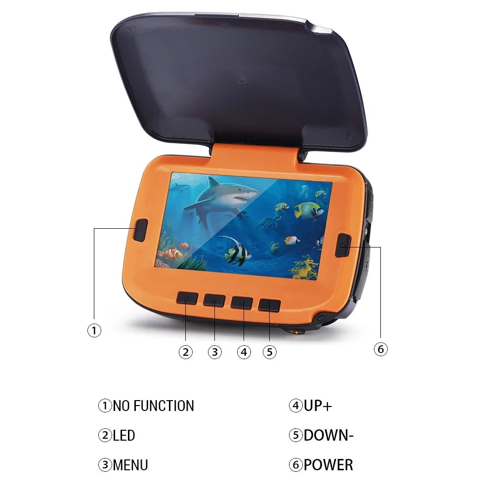 River Lixada 300000 Vision Ice Degree Camera 4.3in Pixels 120 Underwater LCD with for Night Fishing Fishing 8 CS Digital