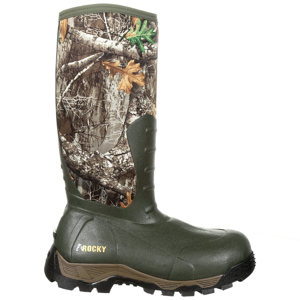 Insulated Rubber Rocky Sport exterior Calf Mid Pro Boots Inch Mens Waterproof Casual 16