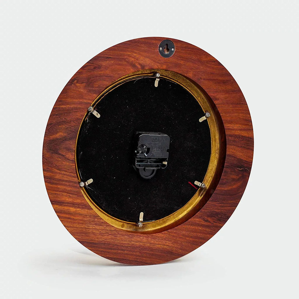 Base On Ocean Time Deluxe Pirate's Clock Beach Nagina (10 Decor Premium | Inches) Wood Solid Tide Ornamental International