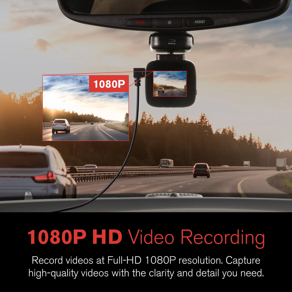 Wide App, Recording with 2.4" LCD with YADA Record Park Degree 1080p Loop Mode, G-Sensor Lense, Roadcam Angle 140 and Screen, Technology