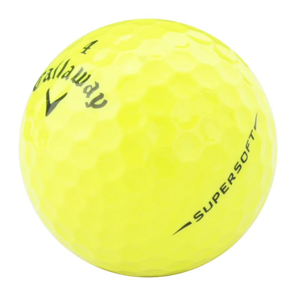 BONUS (Good) Balls CHROMESOFT Recycled Golf by - Mulligan Yellow 5A 1 Balls, 60 Callaway Pre-Owned Golf Supersoft