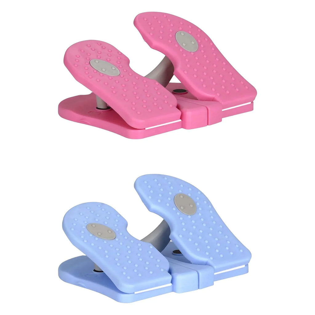 Training Climber 2pcs Foot Workouts Stepper, Living Fitness and Folding Home Stepper, under Tabletop Office Pink Blue Room Machine Bedroom