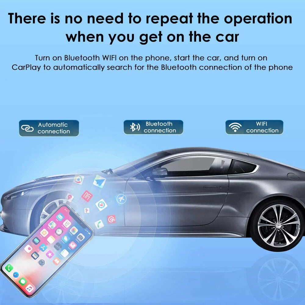 JLLOM 10.26inch Wireless USA Dash 2K Screen Auto 1080P Touch Cam Android CarPlay Car