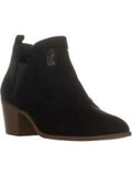 Toe Myrrah Black Gore Padded Block COMPANY Perforated 9 Heel Stretch M design Almond Booties & Womens
