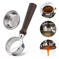 Replacement Stainless Ba102 Ears Ba101 Filter For Barsetto Naked Calphalon Wooden Coffee Portafilter 58Mm Iq 3 Bottomless Handle Cup Basket Steel Temp