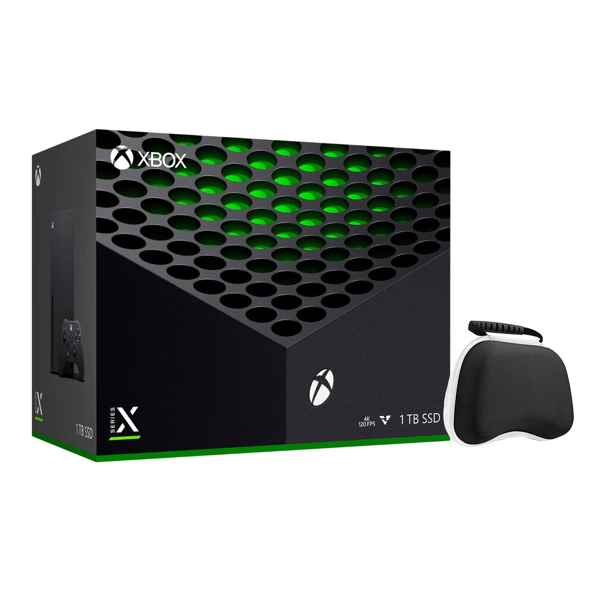 Controller Gaming Black and SSD Xbox Xbox X Bundle Series with Flagship X Case Xbox Controller Console - 1TB Wireless Console