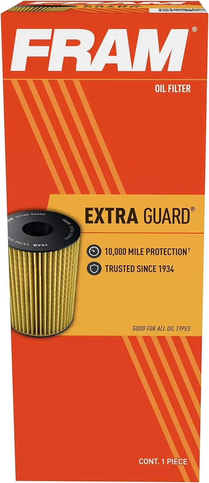 Filter Mile Cartridge Extra Interval 10K Oil Guard CH11038, Change Fram