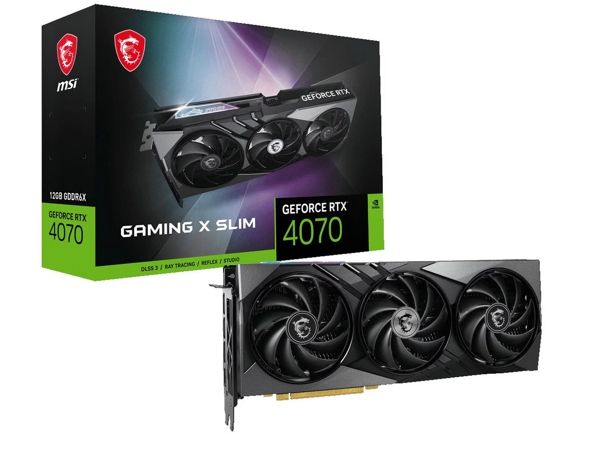 X 12G) Slim MSI Architecture 4070 RTX GeForce HDMI/DP Lovelace 4070 Gaming (RTX GDRR6X Nvlink 192-Bit Card Gaming 12GB Fan Ada 4.0 Graphics TORX