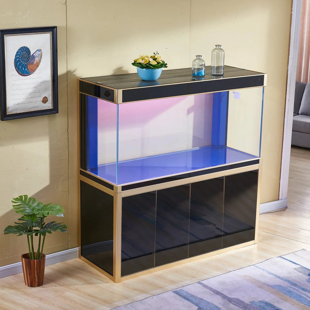 All-in-one Gold Tempered Gallon 250 Aqua Glass Dream and Aquarium Black