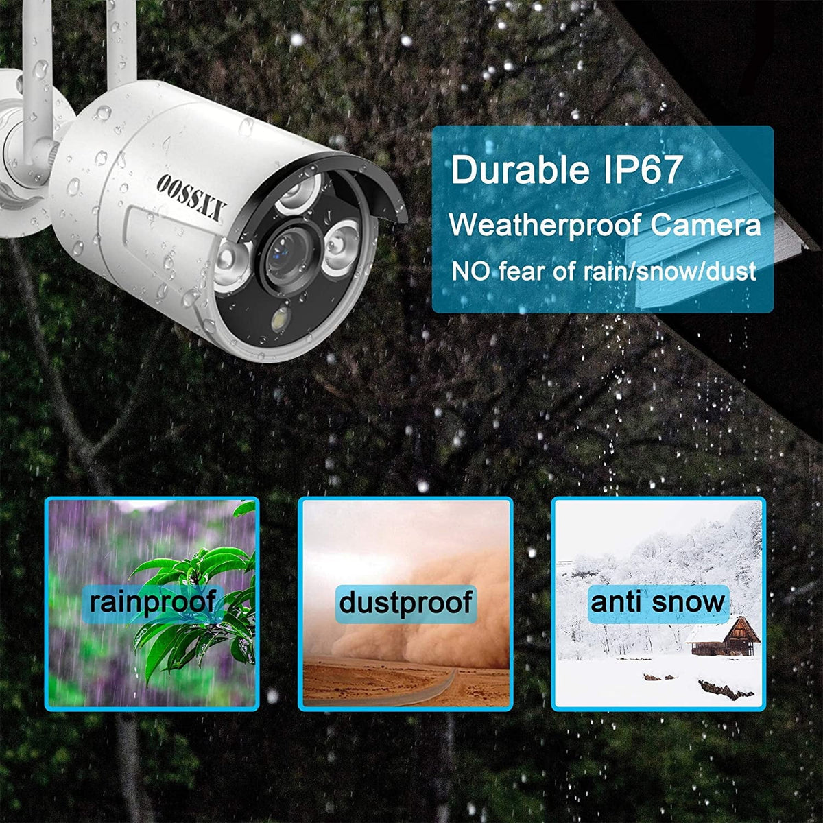 System,Home Camera Waterproof,Remote Expandable·Audio】 All Surveillance HD with Video 10" View One Security WiFi HDD, 【8CH Kits Monitor Wireless Camera Cameras,1TB Screen,4Pcs exterior/Indoor CCTV in