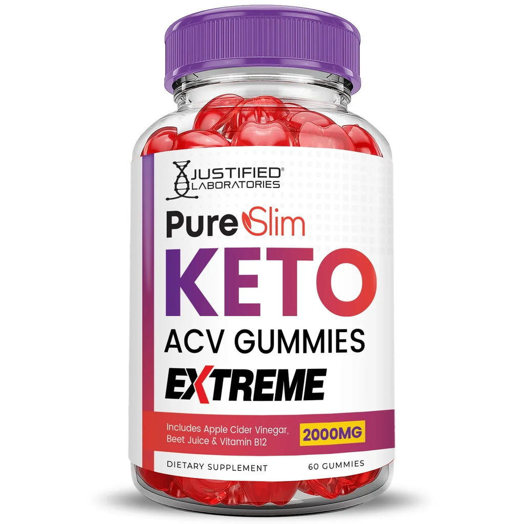 Extreme (2 Pack) ACV Gummys Gummies Supplement 120 Slim 2000mg Dietary Pure Keto