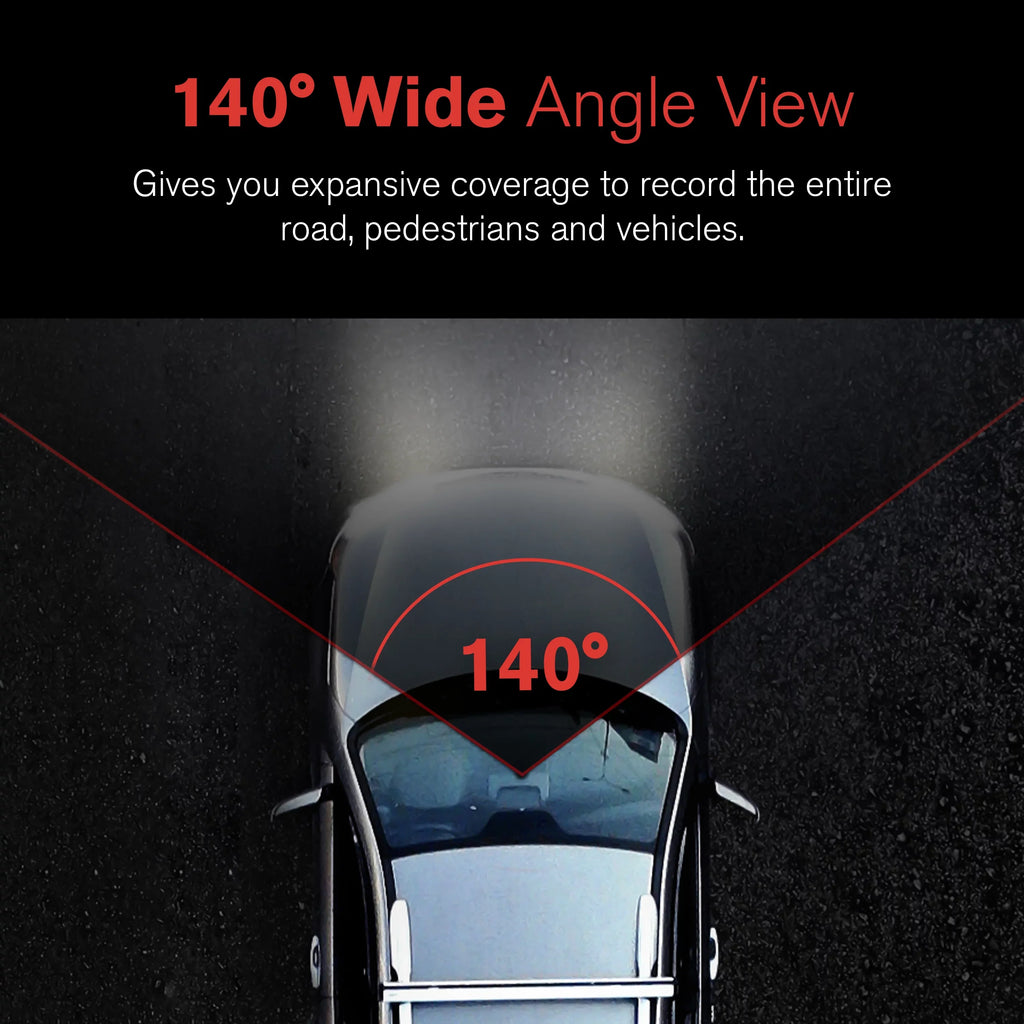 Wide App, Recording with 2.4" LCD with YADA Record Park Degree 1080p Loop Mode, G-Sensor Lense, Roadcam Angle 140 and Screen, Technology