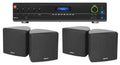 JBL 3.5" for Black Restaurant/Bar/Cafe Speakers Commercial Amplifier+(4) Cube