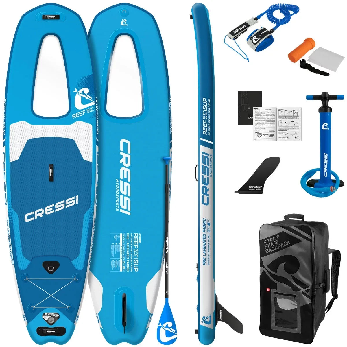 iSUP Blue Cressi Hydrosports Cressi 10'2'' Reef Set, Hydrosports