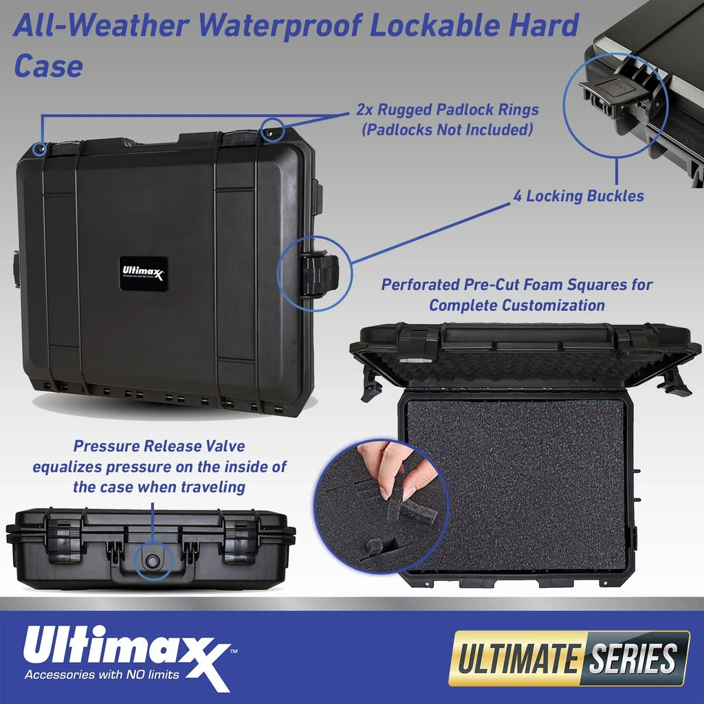 Bundle & (Body Format (25pc Camera Hard Much Bundle) Medium Spare Mirrorless Includes: Case 2x Waterproof 50S II More FUJIFILM GFX - Extreme Only) SDXC, Batteries, Ultimaxx Deluxe Lockable 128GB