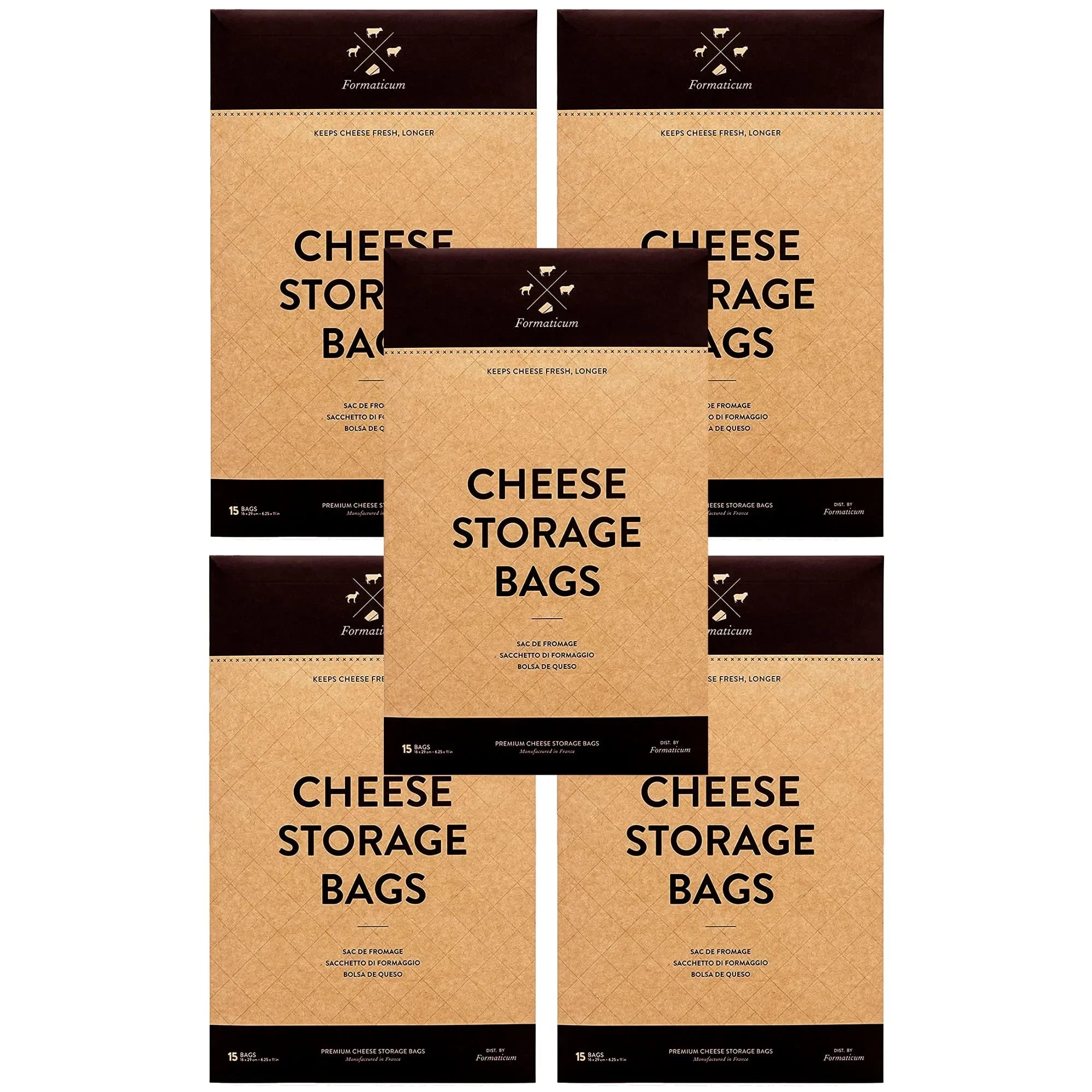 75 Wax Storage Formaticum Charcuterie Cheese Paper Bags, Fresh, Count Keep Bags,