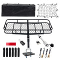 Trailer, 6" 24" Mounted Truck Car 60" x Cargo SUV Folding with Capacity Cargo Black Basket Hitched for 500lb x Net,