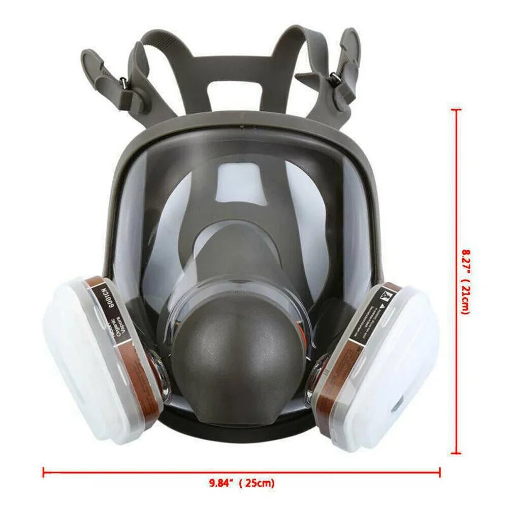 Full 6800 Face Mask w/Filters Spraying Facepiece Set Painting Respirator Gas for