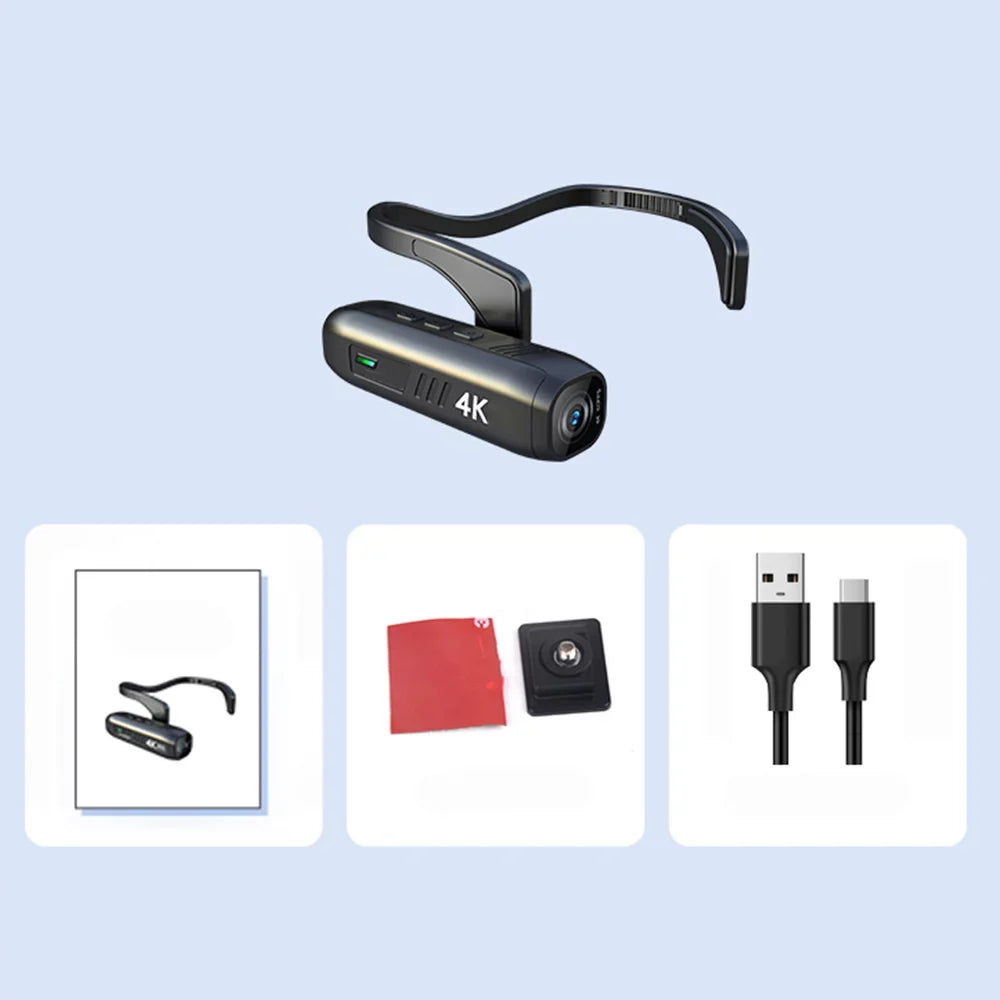 Angle Sport Recording 120°Wide for Control Camcorder, Camera Video 4K Lens, Camera APP Vlog WiFi with Video Radirus-2