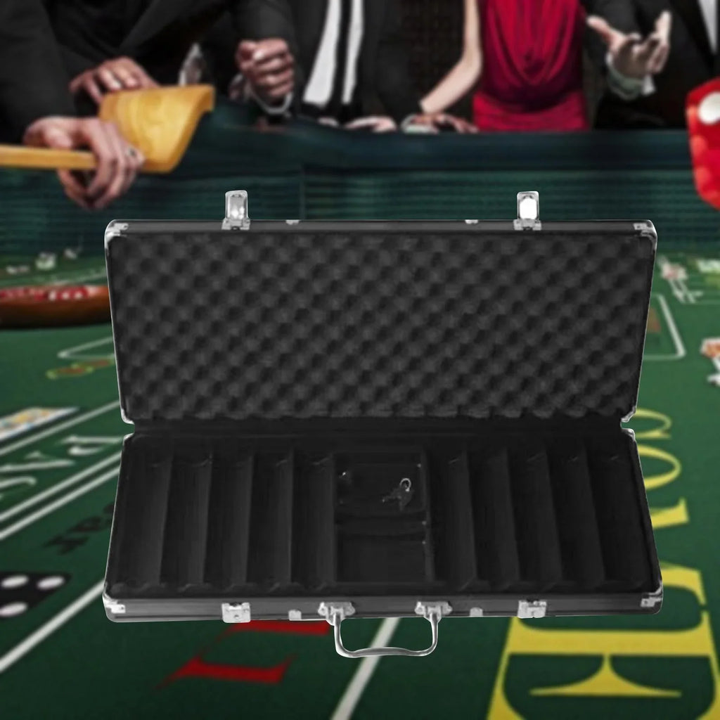 Solid Thicken Aluminum Suitcase Alloy Chip Almencla Case Black Carrying Capacity High Box