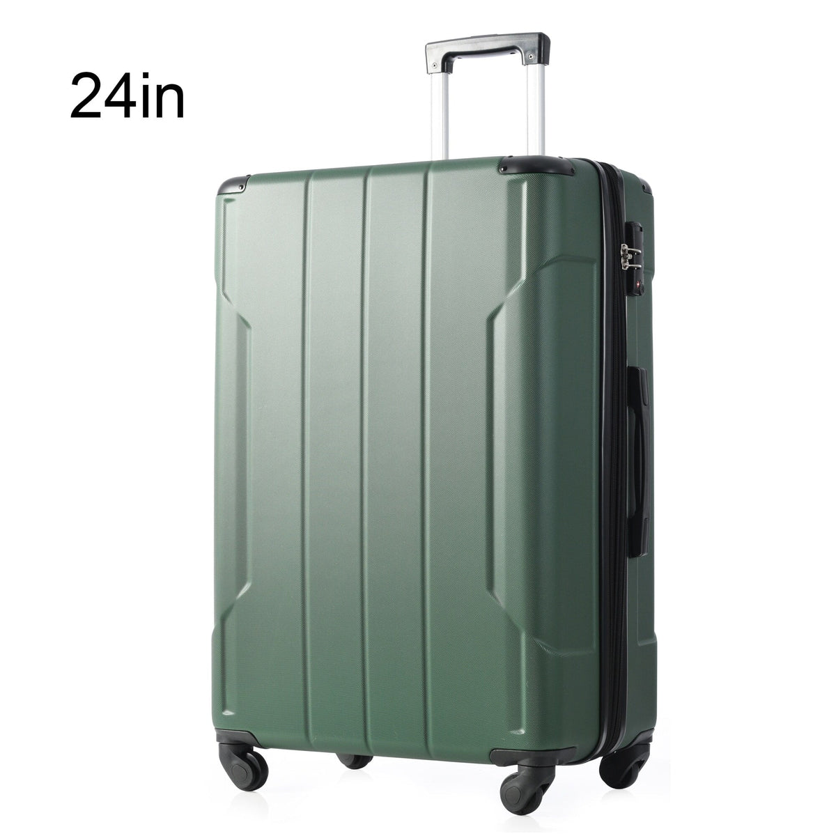 On TSA Lock Hardshell Carry 24'' with Expandable ABS Suitcase Luggage
