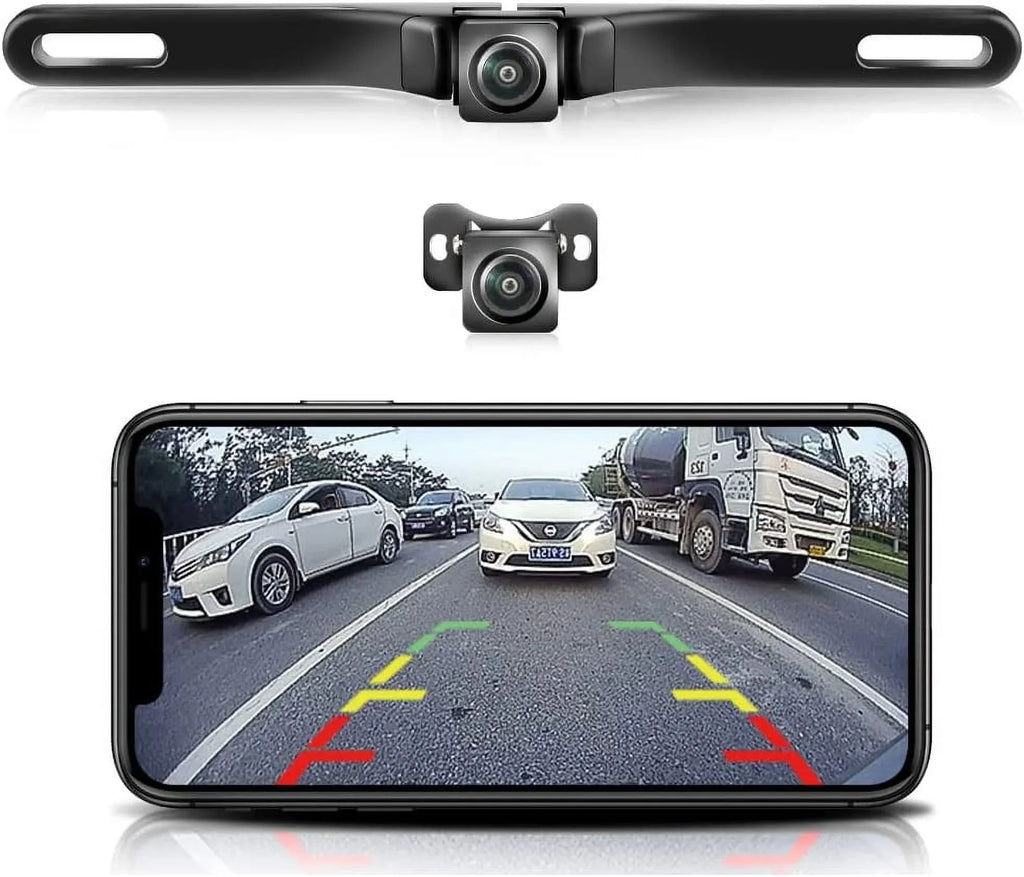 View Plate Car iPad 720P Backup Car 5G HD iPhone Camera, Reverse GreenYi for License Rear/Front Camera