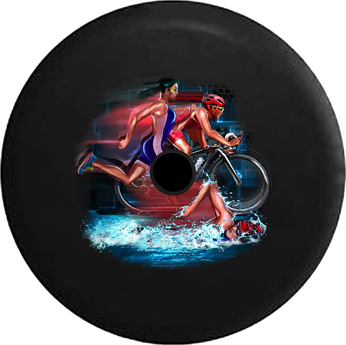 Backup Spare RV Bike Cover Endurance 2019 Triathlon for Wrangler Jeep Inch 2018 Camera Run Ironman Racing JL Swim 33 Tire