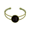 Jewelry Open Bangle Kowledge Checal Chestry Benzene Bracelet Cuff Retro