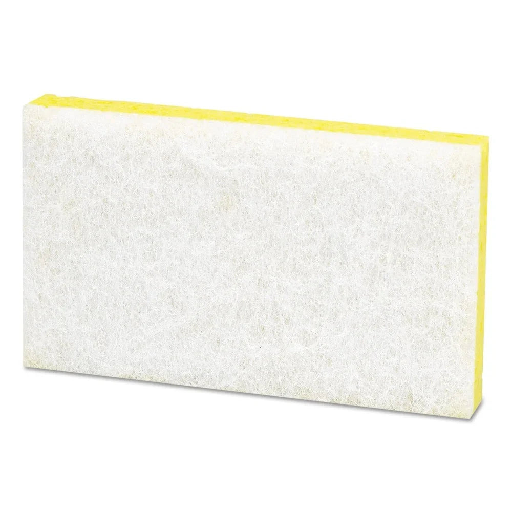 '- 63 in. Sponge Scotch-Brite PROFESSIONAL 3.6 Scrubbing Light-Duty in. in. Thick 6.1 0.7 Yellow/White x #63 (20/Carton)
