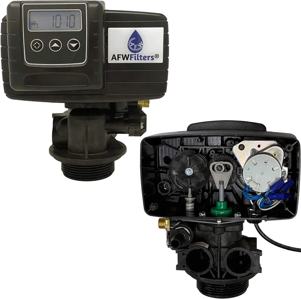 Foot Whole 3/4" Home Tanks and Iron Fine Connection, liquid FNPT 64k Resin, Pro AFWFilters Mesh Softener Blue with 2 Stainless cubic Steel
