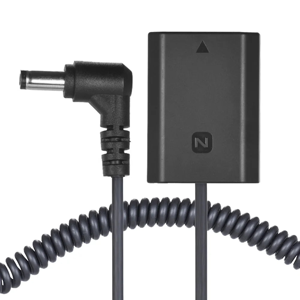 Battery with NP-FZ100 Pack Cable Suitable Andoer Spring A7RIII A7III for A7SIII Dummy DC Coupler Connector A9