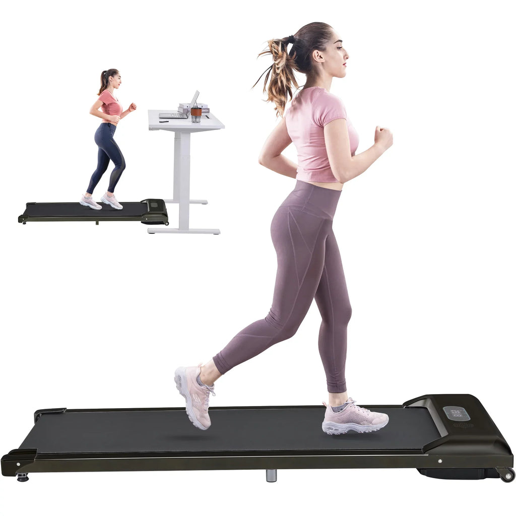Office in 2.5HP for Walking Under Gym with Treadmill Use, Treadmill, 1 BTMWAY Electric Pad APP/speaker/Remote Bluetooth Pad Ultra-Quiet Desk Control/Display, Home Portable Treadmill 2 Walking