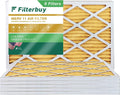 Furnace Filterbuy Pleated HVAC MERV 11 10x24x1 (6-Pack) Air Filters AC