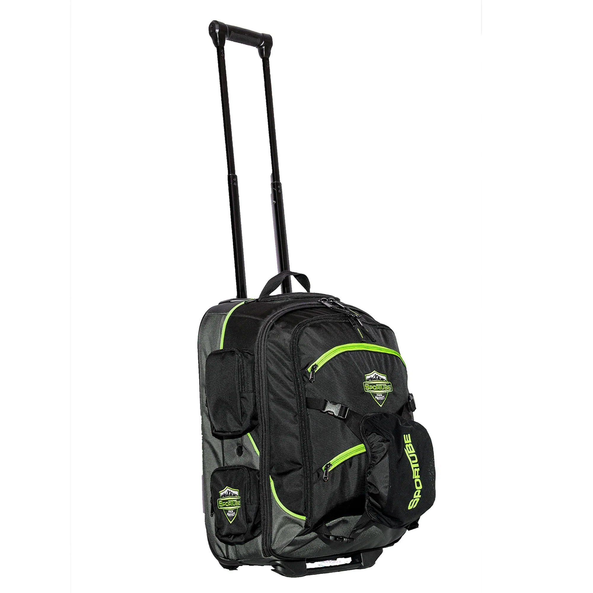 Green Boot Cruiser Carry & Gear Wheeled Bag, Cabin Sportube On Padded