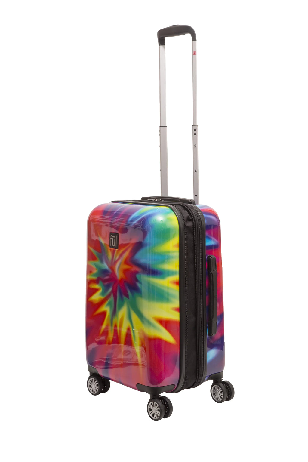 Carry Dye Suitcase Tie On Tie-Dye Rainbow Swirl with Inch Luggage, 22 Wheels, Hardshell Rolling