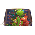 Toiletry Purse Pouch Organizer Leather Portable Storage Makeup Film Travel Grinch Bag Bag Gift Cosmetic