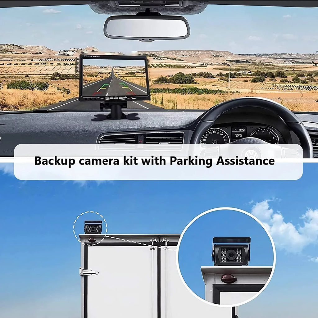 7 IR for and 2 Kit PCS View Backup Rear Camera Bileeko Camera Wireless Night Vision inchMonitor RV RV/SUV/Van/Pickup/Truck/Trailer