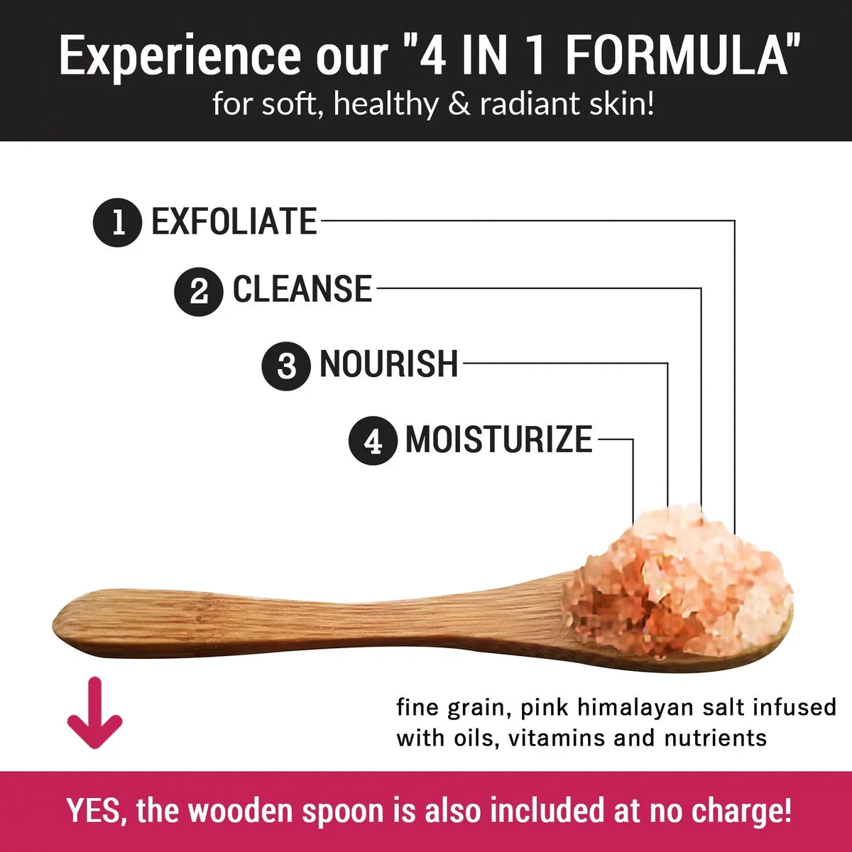 FREE Body Spoon, - Bar pureSCRUBS Pink SCRUB Scrub & BODY + Exfoliating CUCUMBER With Nutrients Organic Large 16oz Oils Soap Set- Wooden Essential Himalayan Mini Infused Premium Loofah Salt &