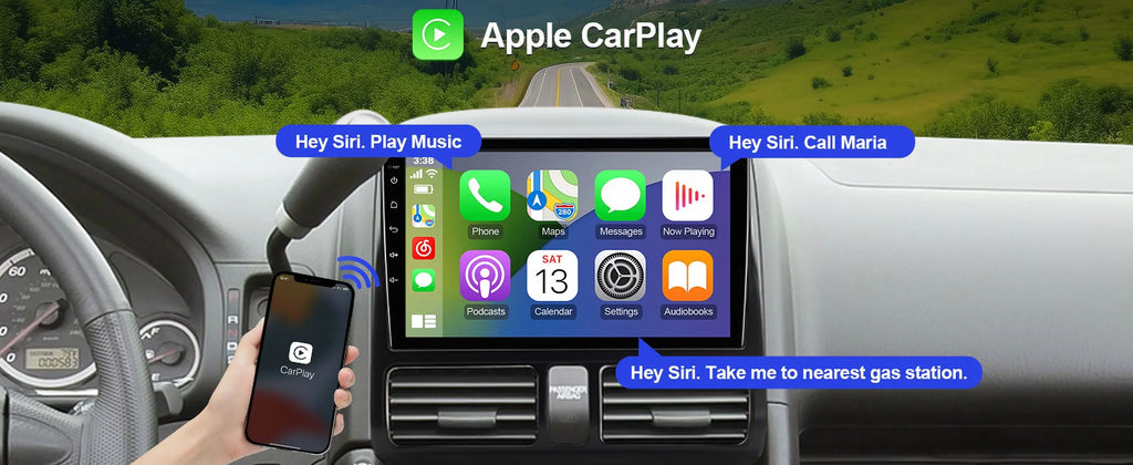 Control Built-in Android with Inch CR-V 9 Wheel Honda Car for Backup Wireless Carplay/Android TouchScreen Stereo 10 2002-2006 Auto/GPS/Bluetooth/FM/AUX-in/Steering Radio Camera Din Double
