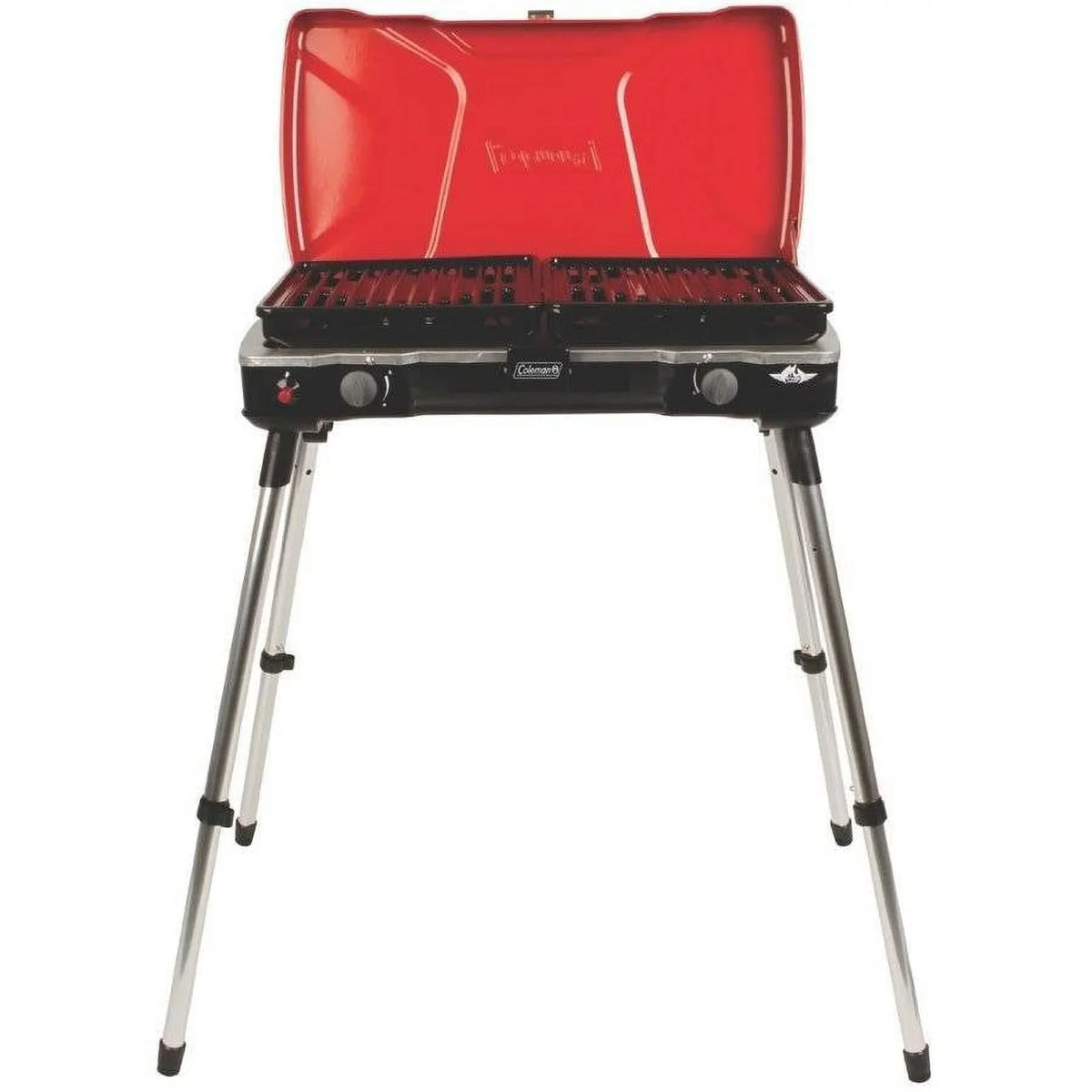 Grill Fyremajor 2-Burner Coleman Stove and Propane