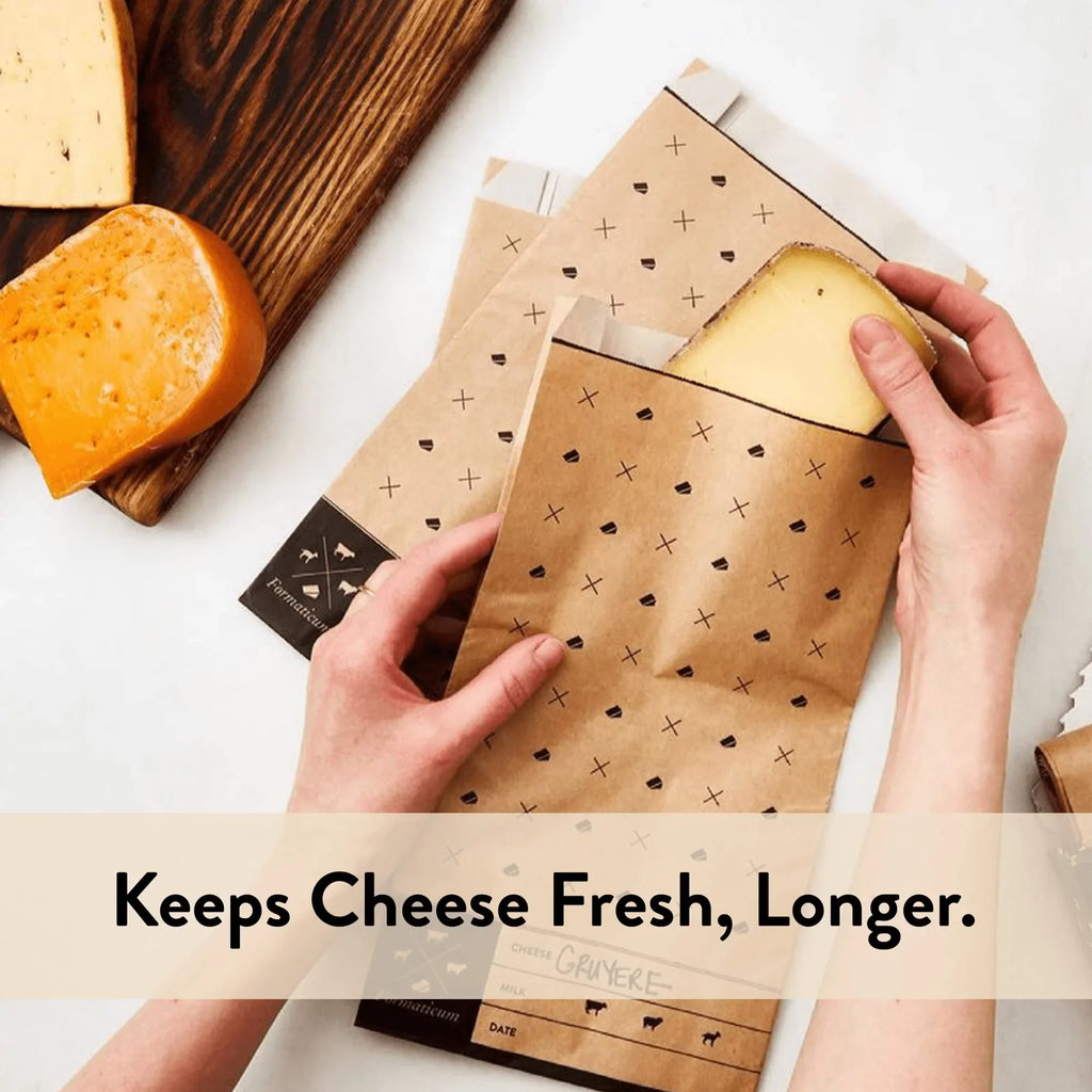 75 Wax Storage Formaticum Charcuterie Cheese Paper Bags, Fresh, Count Keep Bags,