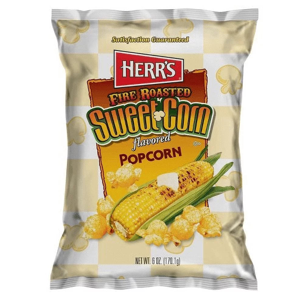 Fire Bags oz. 4-Pack- 6 Roasted Popcorn Sweet Corn Herr's