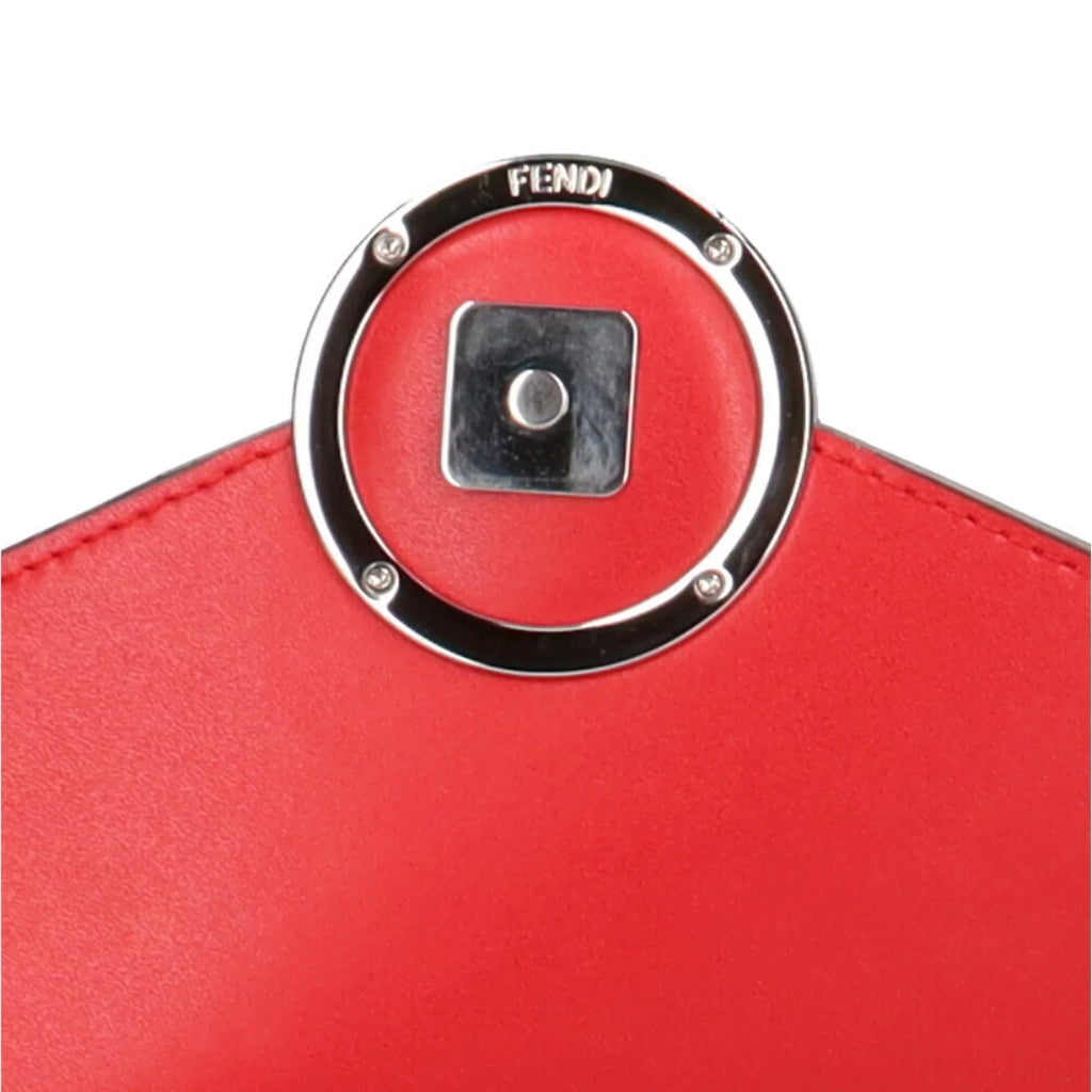 red shoulder chain Pre-Owned (Good) bag calf Fendi ladies