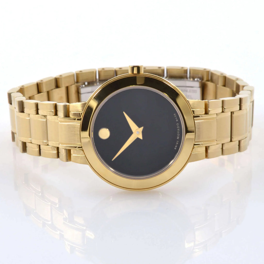 Yellow 0607282 Stiri Watch Gold Movado Men's Bracelet Quartz