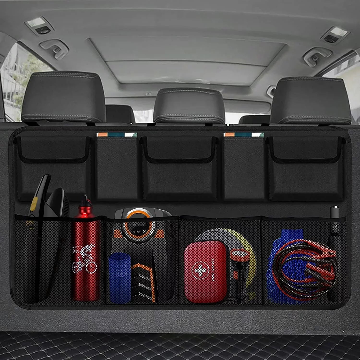 Organizer, Capacity Bag Backseat SUV,Truck,V Trunk Organizer Storage -Trunk with Organizer 9 Super Large Hanging Car for